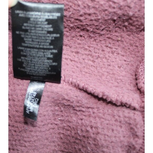 Andrew Marc New York Dark Mauve Sherpa Teddy Zip Up Hoodie Jacket Womens L - Picture 8 of 9